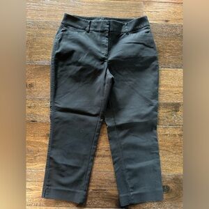 White House Black Market Black Straight Crop Pants- size 4